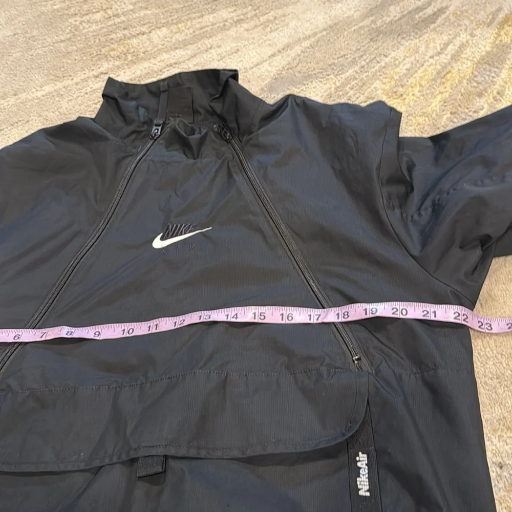 Black NIKE Air Men’s Jacket half zip center swoosh in GUC SIZE S - Picture 8 of 10